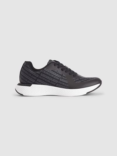 Calvin Klein Cipők HU779581 | Calvin Klein Logo Férfi Sportcipő Fekete